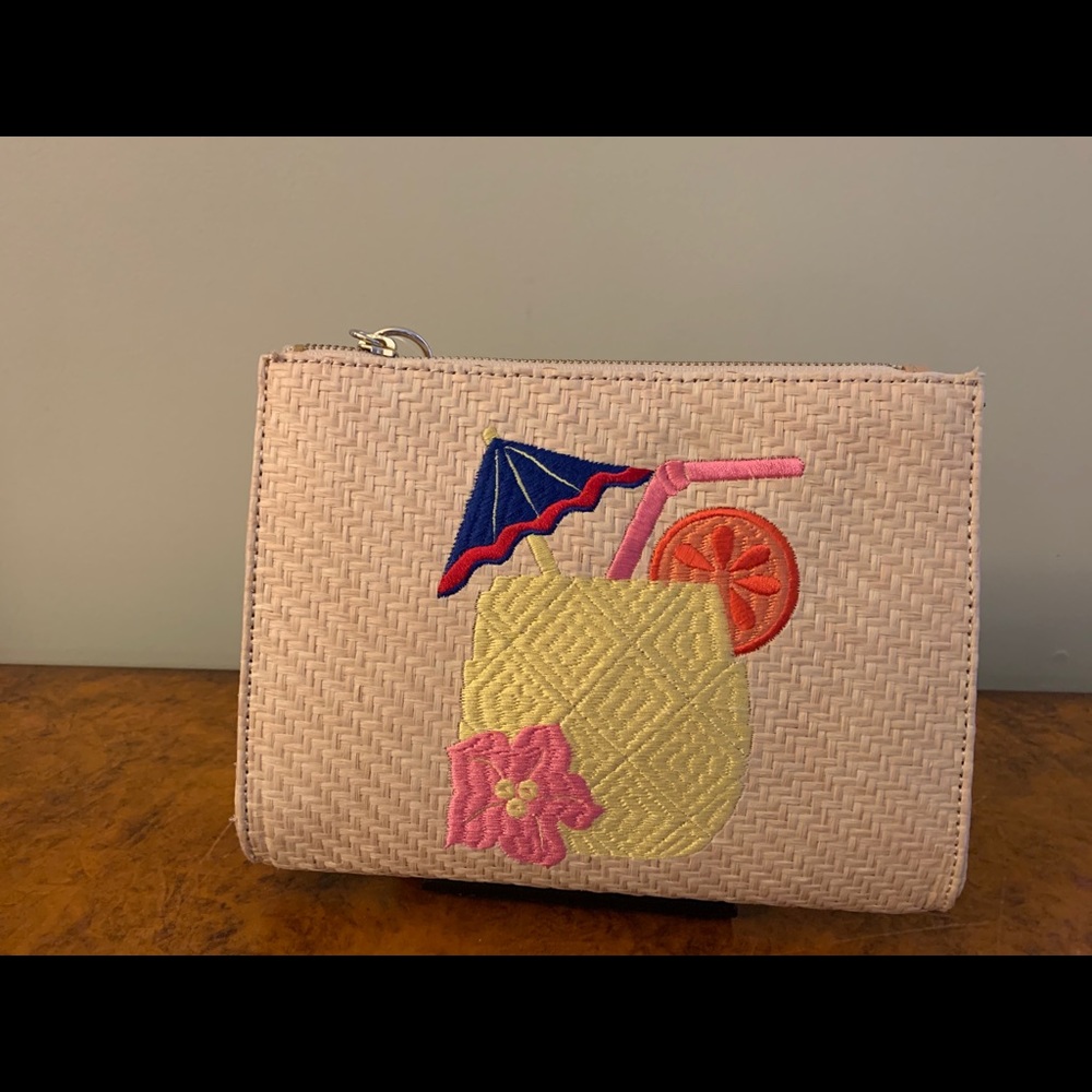 Talbots Straw Wristlet